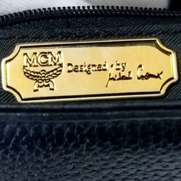 MCM Black Leather Flap Bag with COA - Picture 13 of 14